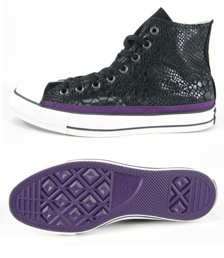  Converse Chuck Taylor All Stars High Snakeskin Black