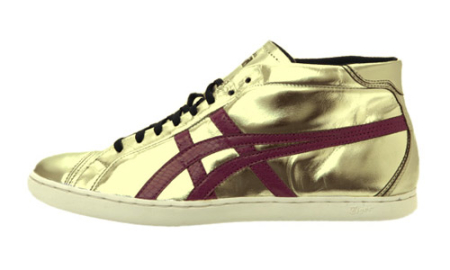Высокие кроссовки Onitsuka Tiger золотистые