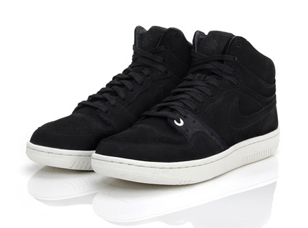 Черные кроссовки Найк Court Force High Lux