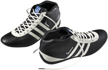Черно-белые кеды adidas Originals Vespa