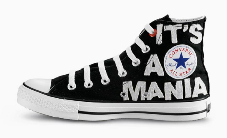 Высокие черные кеды Converse x Andrew Mania