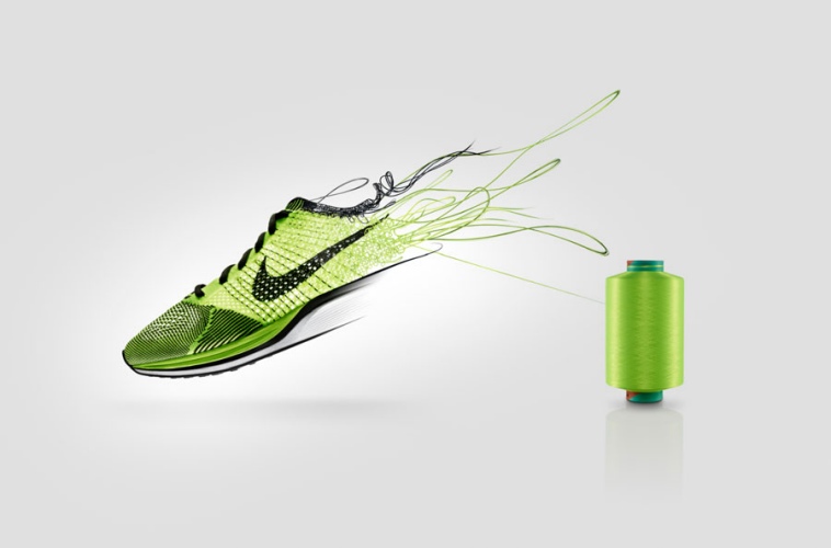 Бесшовные кроссовки Nike Flyknit