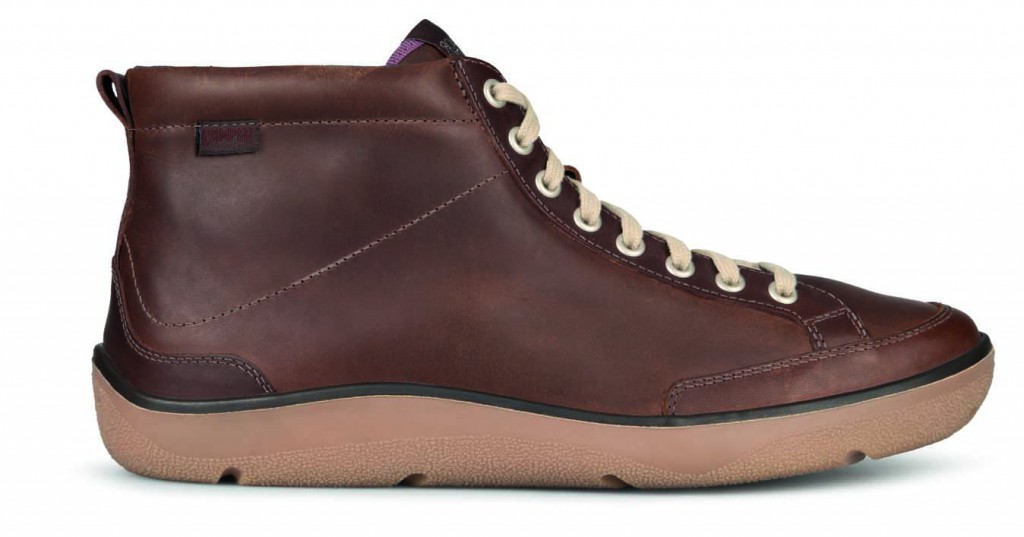 Мужские кожаные зимние ботинки Camper Seamar коричневые